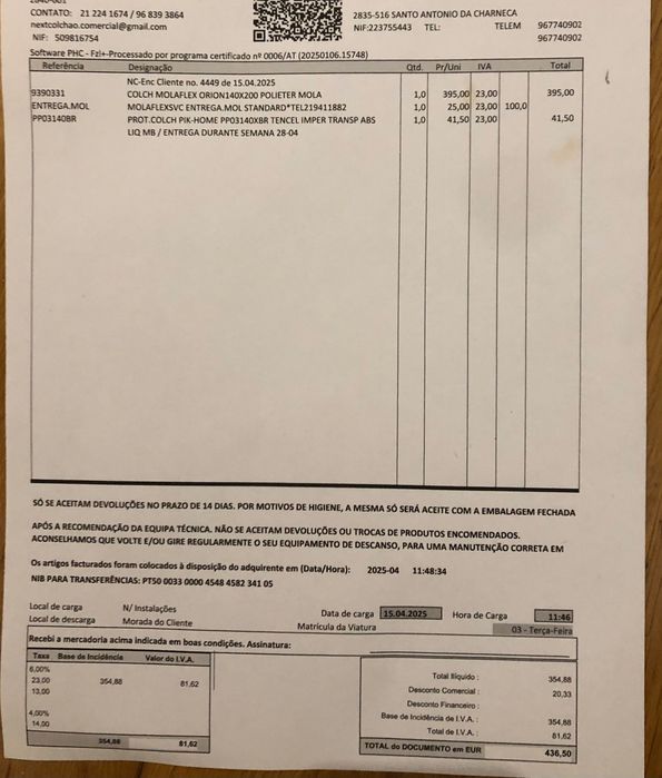 Colchão Molaflex Orion - ExtraFirme - 140x200 - como novo, abril/2025