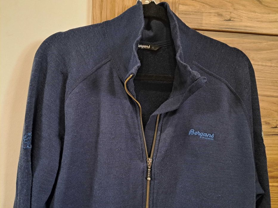 Bluza frotte, termiczna/trekking Bergans, merino wool/wełna, r. L