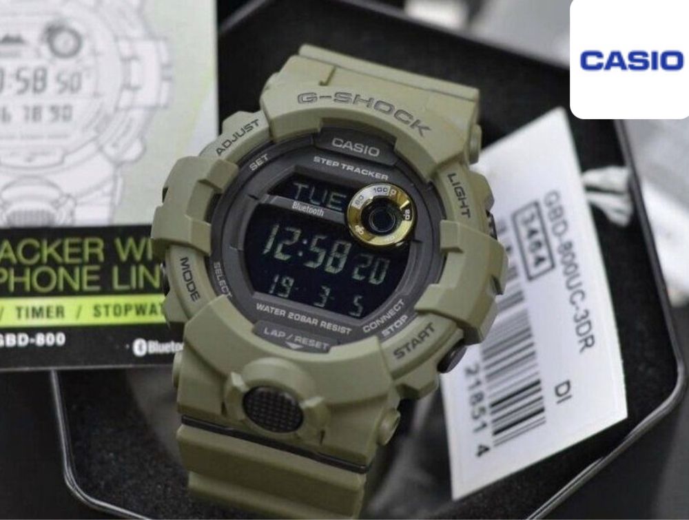 Годинник Casio G-SHOCK GBD-800UC-3ER. Є кольори OLIVA,  GREY