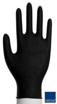 Rękawiczki nitrylowe rozmiar "S" CZARNE -10 paczek.