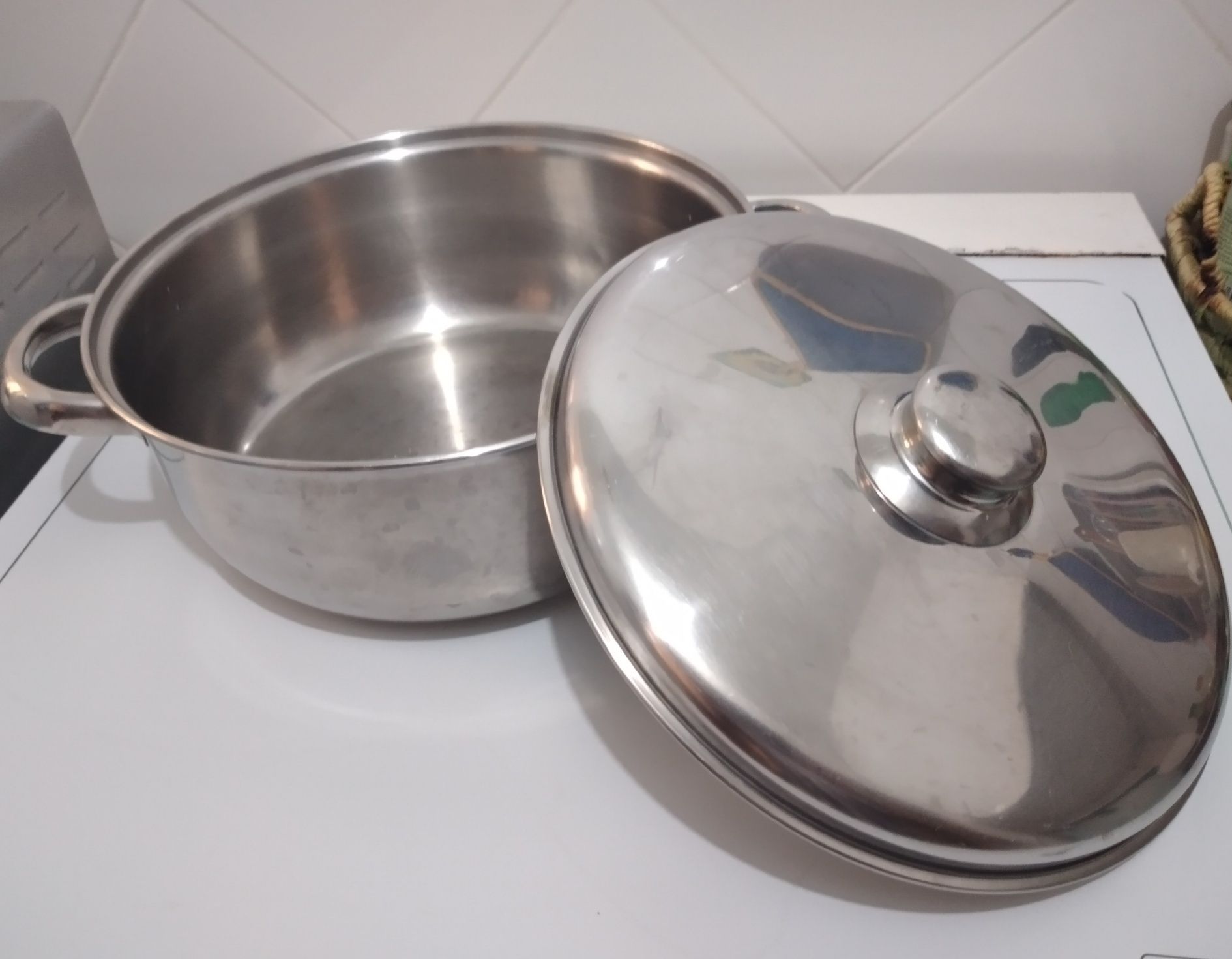 Tacho grande inoxidável