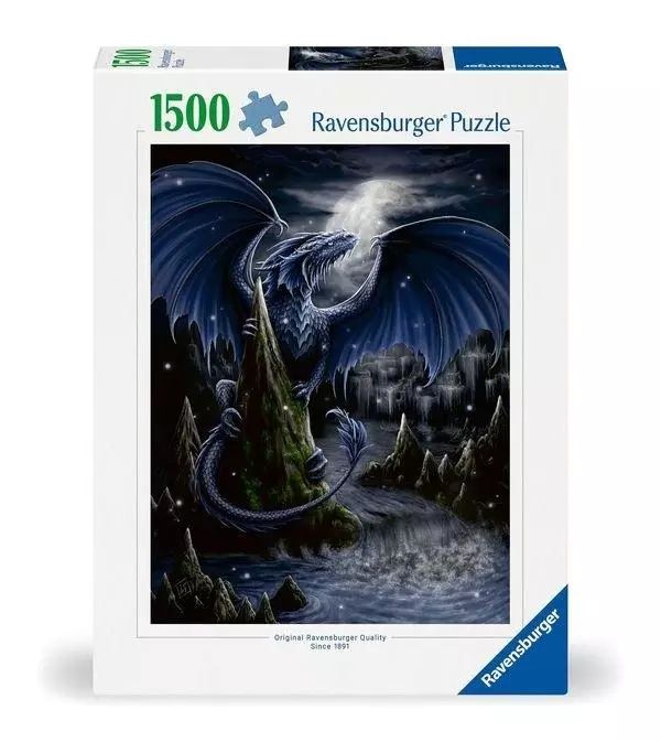 Puzzle 1500 Czarny smok. Ravensburger