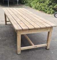 Stół drewniany duży tarasowy