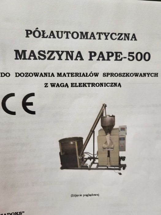 Maszyna Półautomatyczna PAPE-500 Do Materiałów Sypkich z Wagą