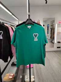 Футболка AMI Paris Exclusive Ami De Coeur T-Shirt Green