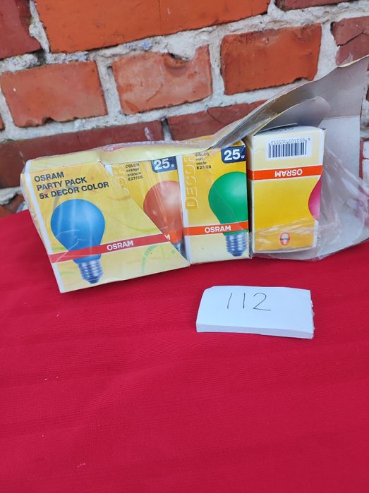 Żarówki kolorowe zestaw,kolorofon,girlandy,retro