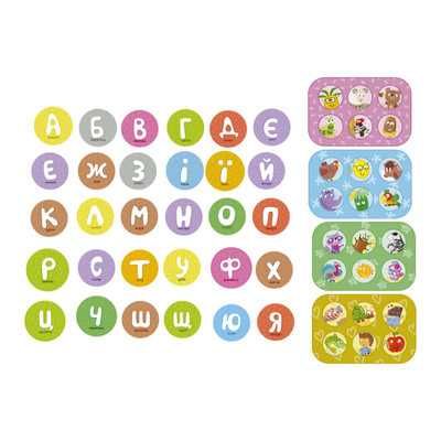 Гра бінго вивчаємо літери,бінго Dodo 300197 алфавіт,игра бинго