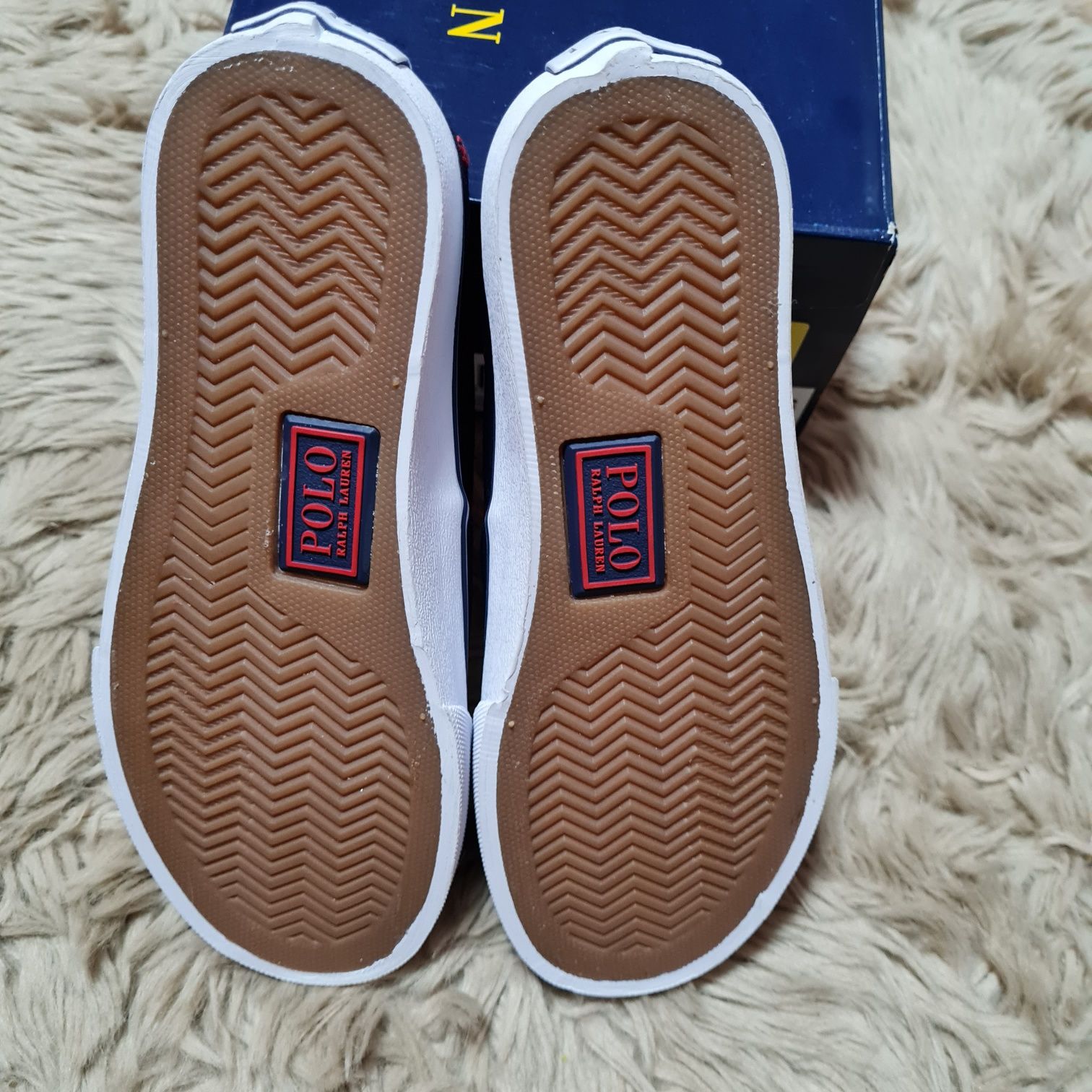 Ralph Lauren Polo tenisówki trampki sneakersy granatowe z logo r. 36 k