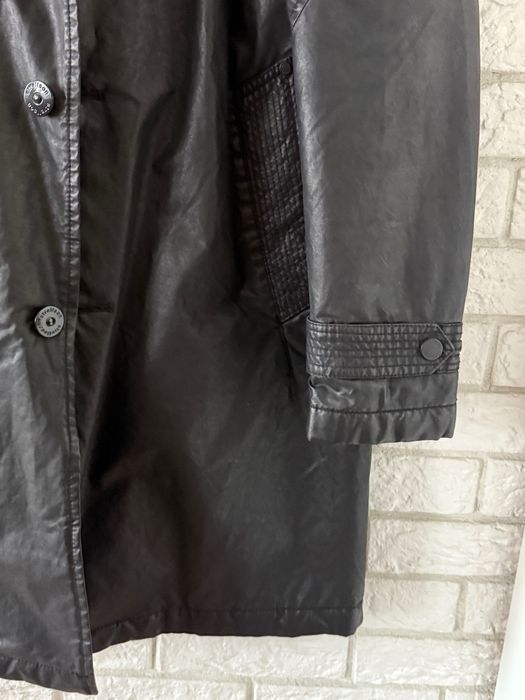 Strellson – płaszcz midi / trencz w stylu militarnym, rozm. M