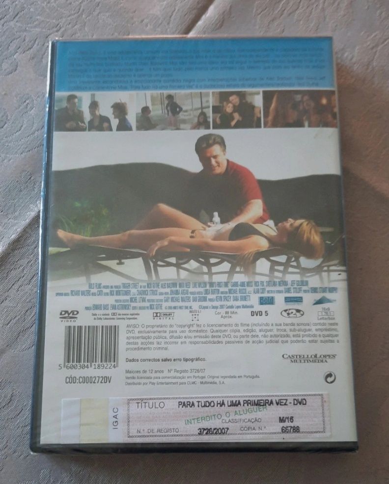 DVD para tudo há uma primeira vez