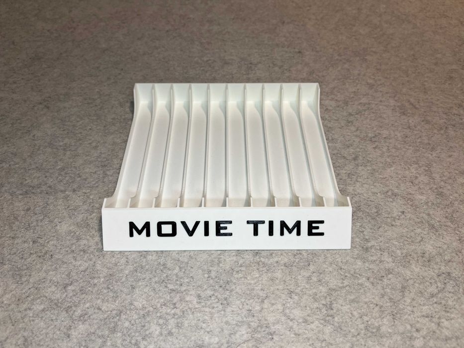 Stojak na filmy DVD Blu-Ray, 10 miejsc, bialy