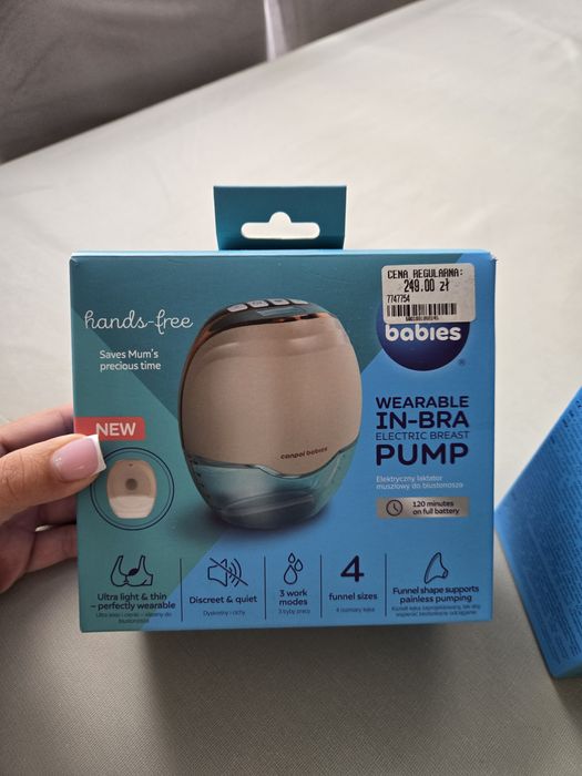 Canpol babies Bezprzewodowy laktator muszlowy Hands-Free na dwie piers