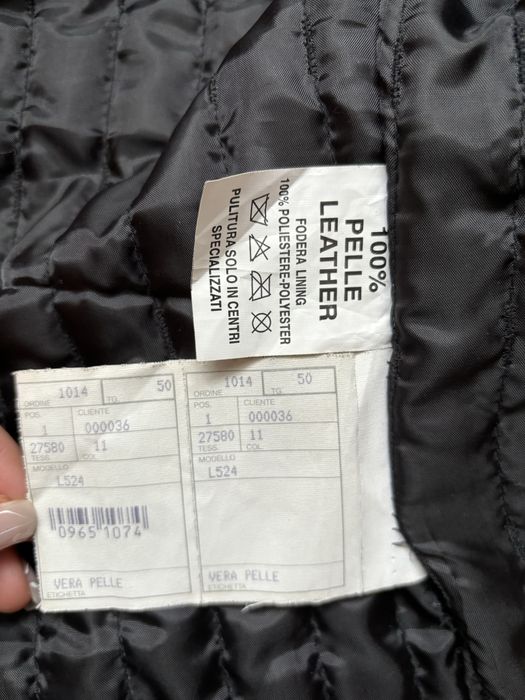 Нова шкіряна італійська чоловіча куртка Vera Pelle