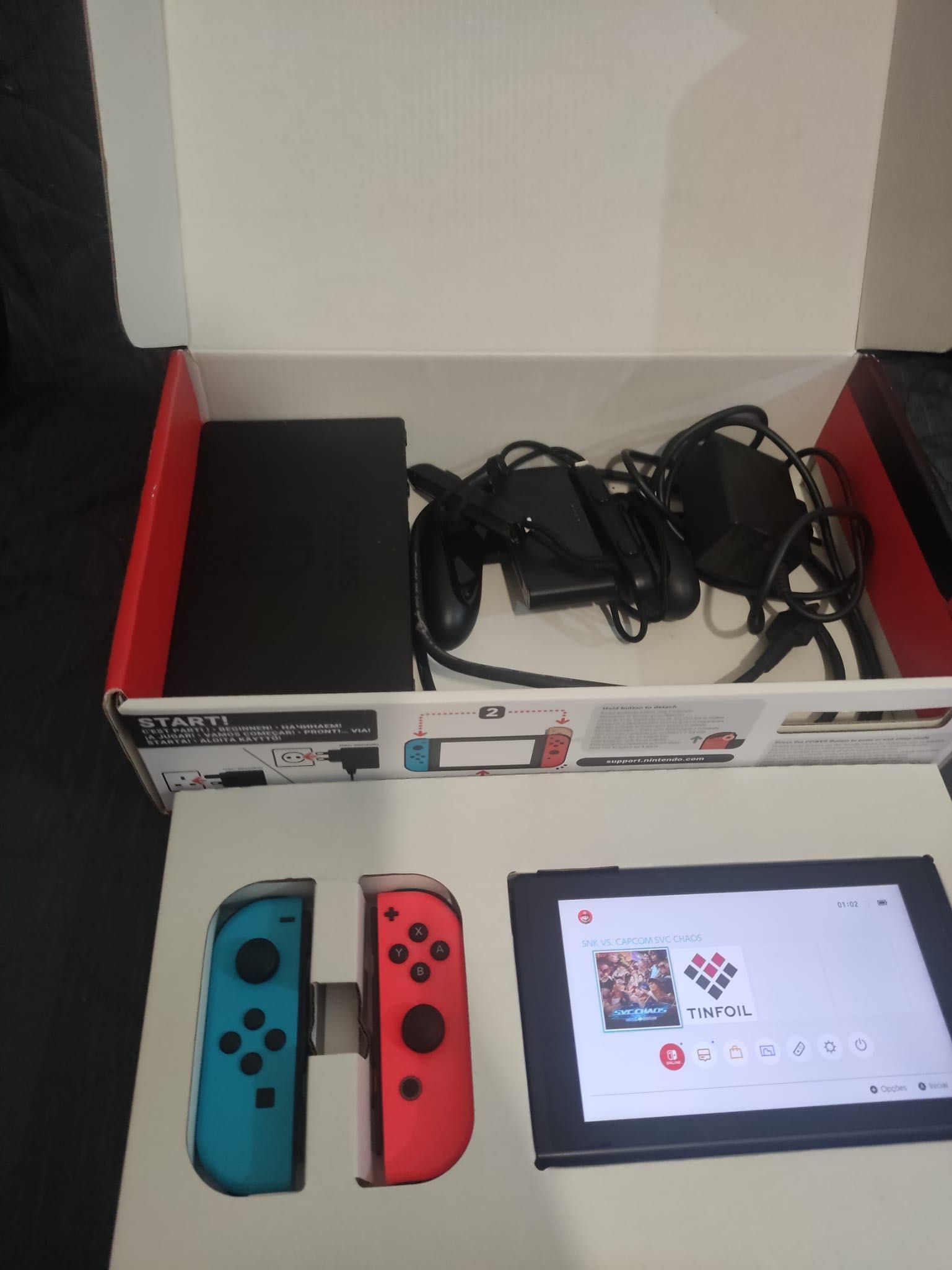 Nintendo switch V2 desbloqueada com chip