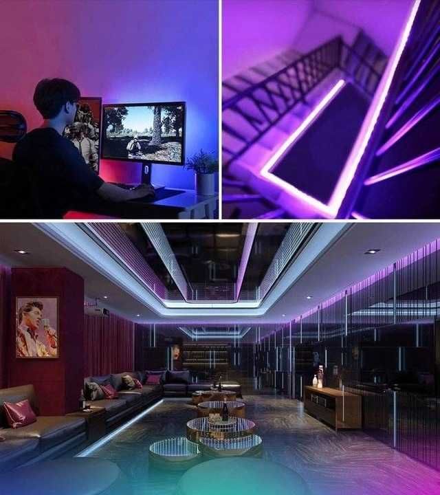 ZESTAW Taśma LED wodoodporna MOCNA z pilotem kolorowa RGB 5m + pilot