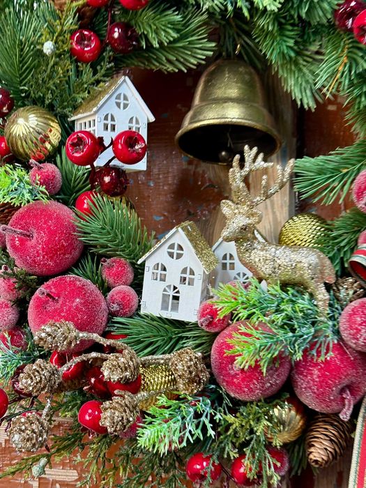 Wianek świąteczny na drzwi Wieniec BOŻONARODZENIOWY