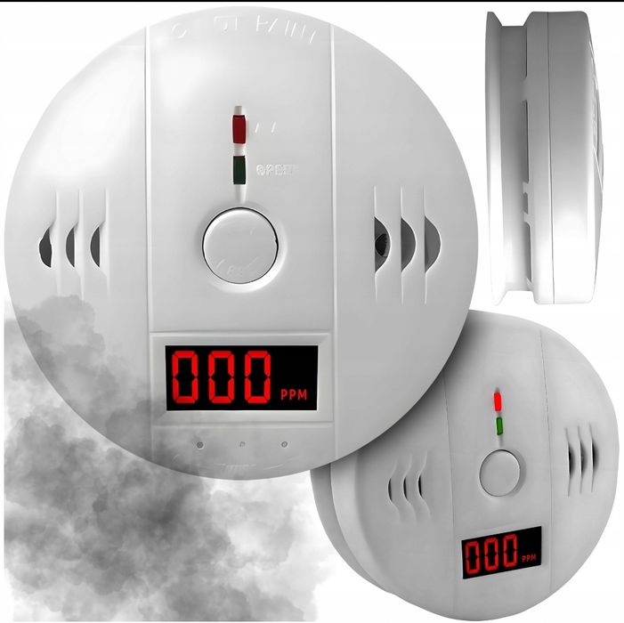 Czujnik czadu tlenku węgla z wyświetlaczem LCD – bezprzewodowy detekto