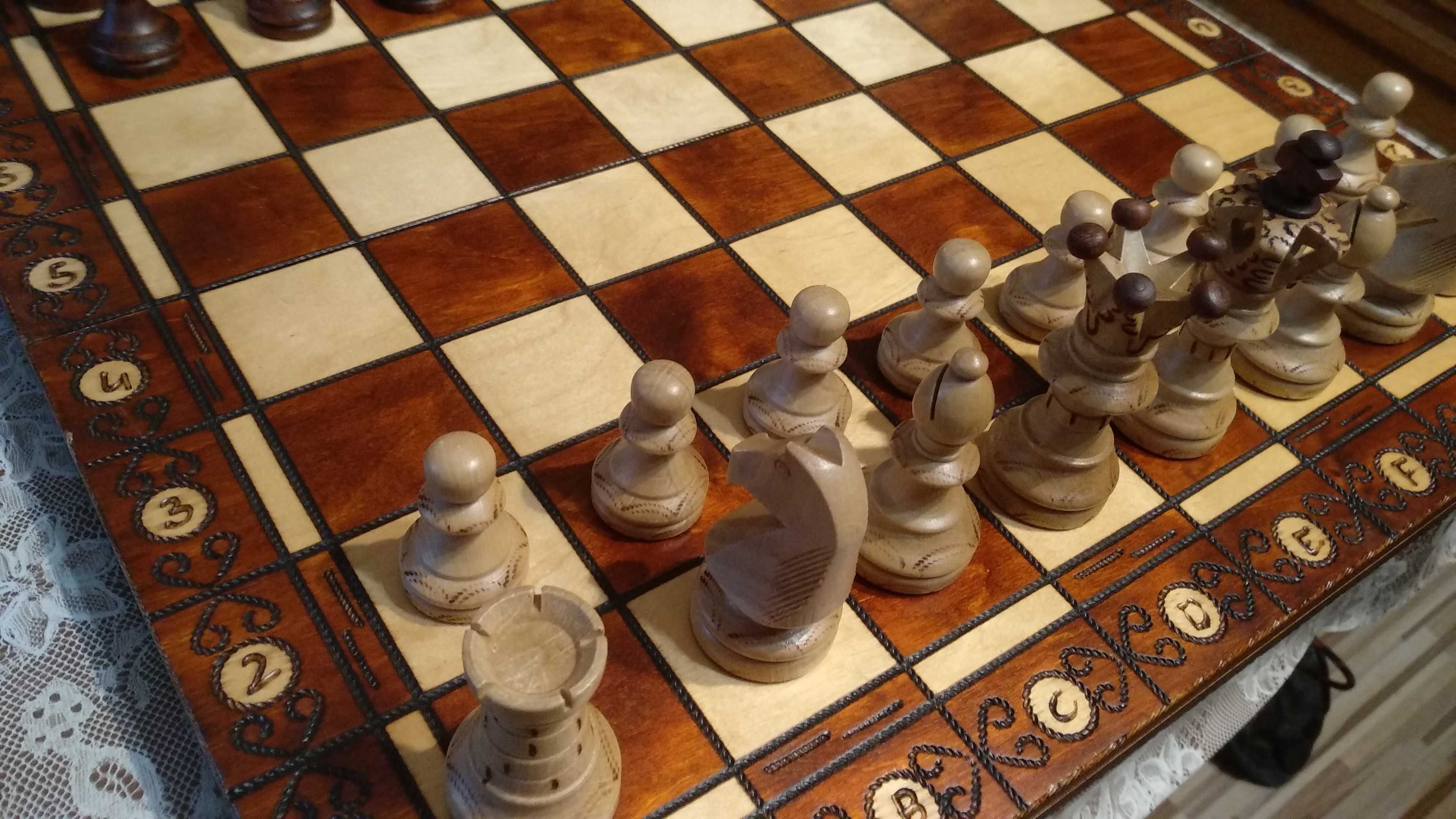 Szachy, duża szachownica 52.5x52.5 cm