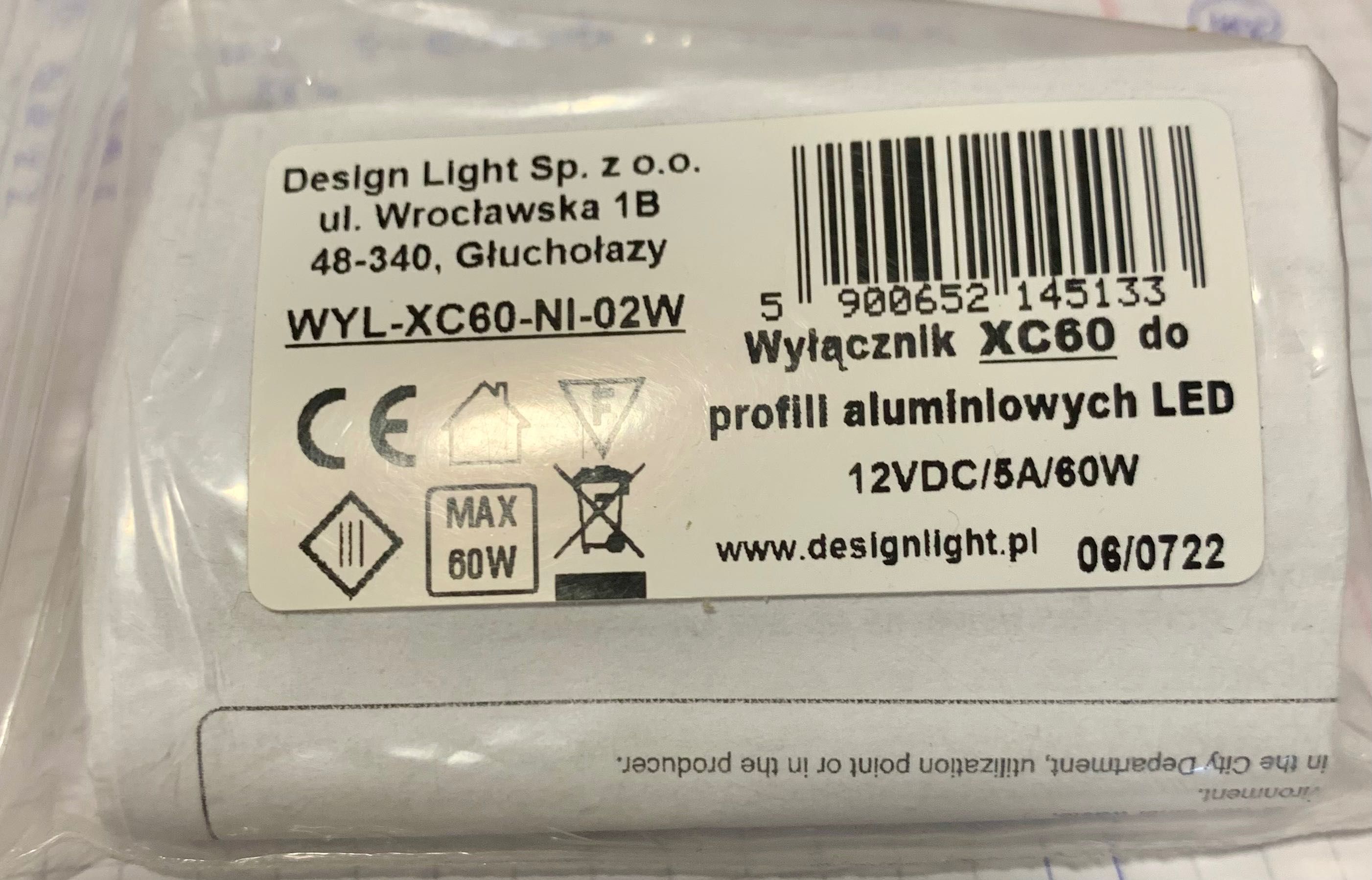 Design Light Wyłącznik XC-60 LED