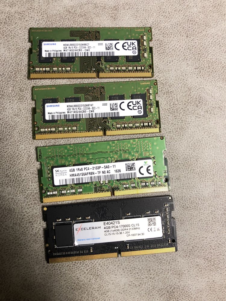 Оперативная память SODIMM DDR4 4GB