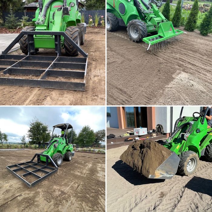 Glebogryzarka separacyjna Zakładanie Ogrodów Trawnika