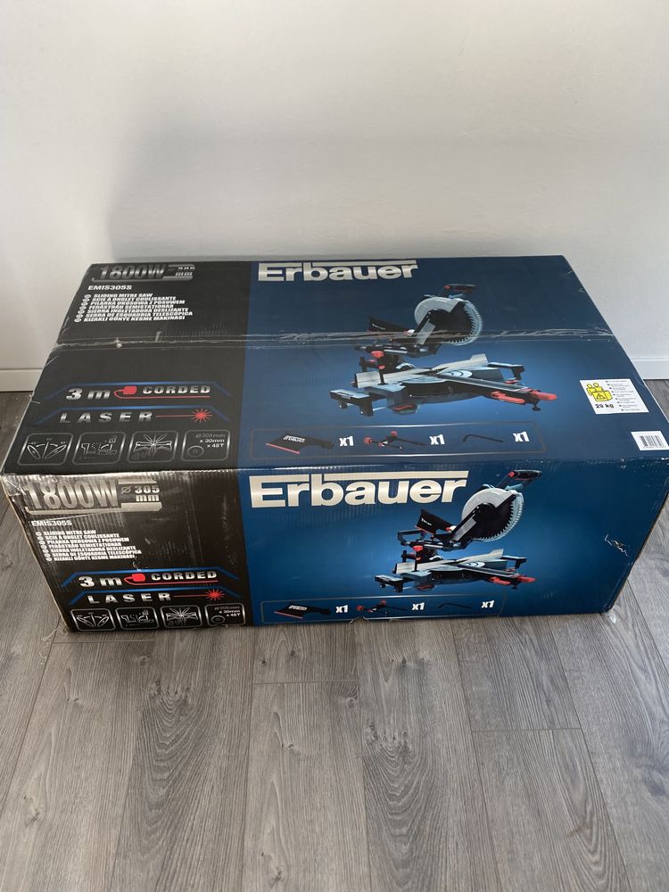 Пила торцювальна з протяжкою/Торцовка/Ербауер Erbauer 1800W 305mm