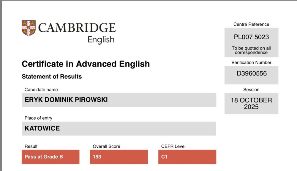 Korepetycje Angielski dla dzieci młodzieży i dorosłych. Egzaminy CAE