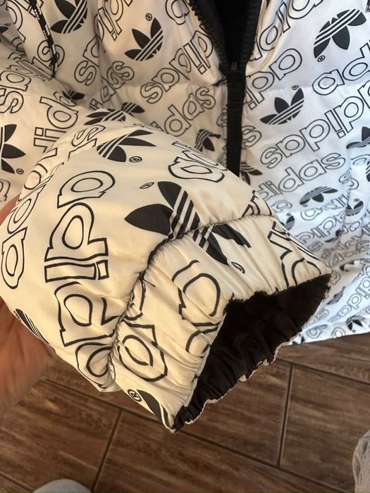 Пуховик двосторонній зимовий Adidas Reversible Monogram