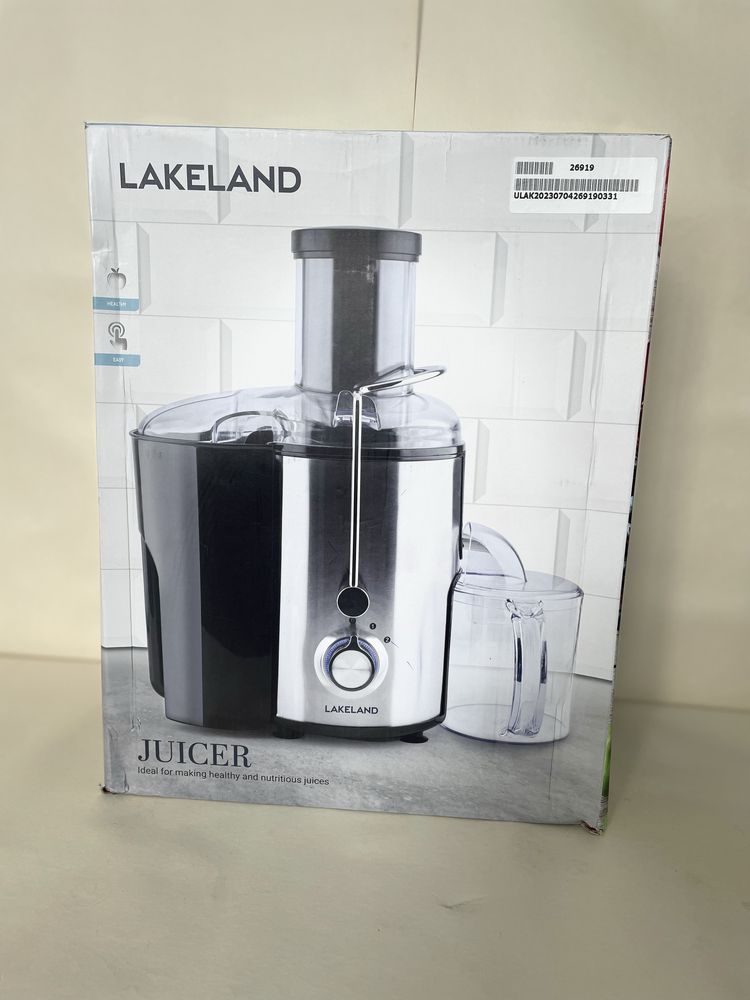 Соковижималка соковитискач Lakeland Large Feed (1,5 л, 800 Вт) Англія