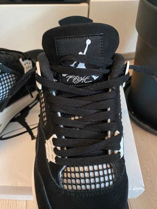 Buty Trampk Jordan 4 Retro Thunder White R.46