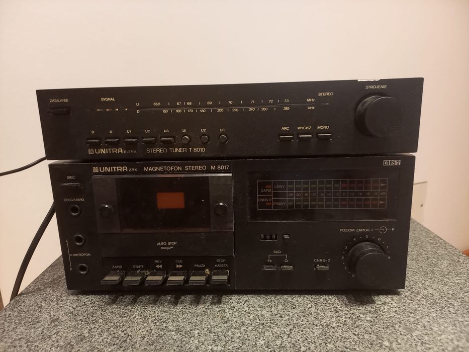 Unitra Tuner T 8010 Magnetofon M 8017