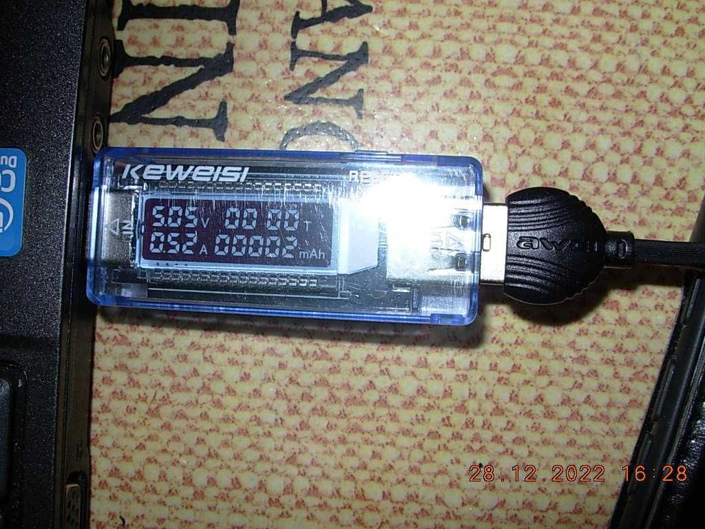 USB тестер для контроля зарядки телефонів, смартфонів то що..