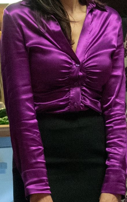 Koszula satynowa zara