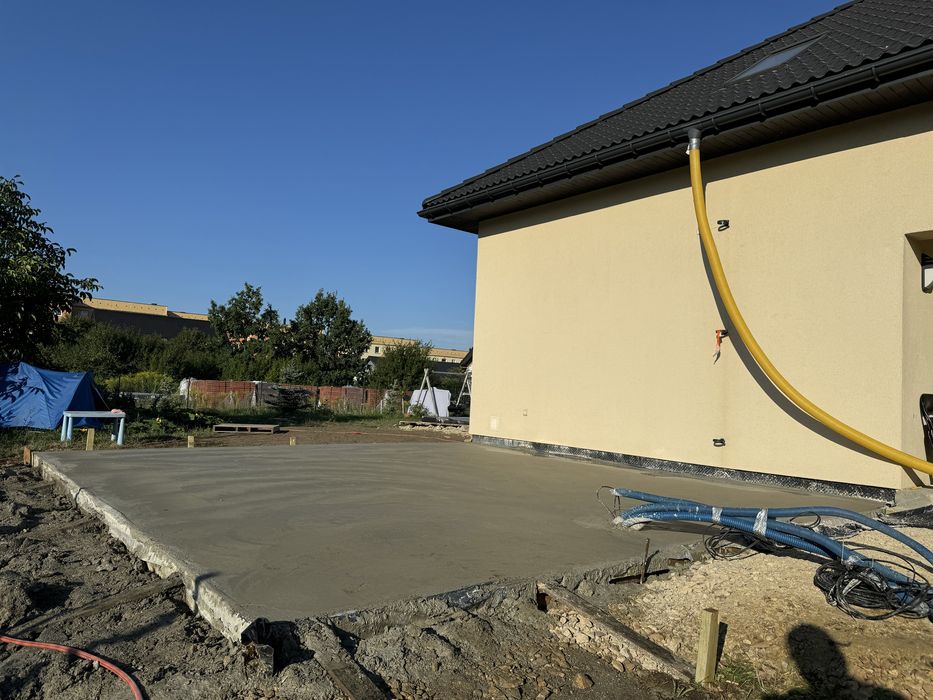 Płyty fundamentowe, wylewki pod garaże, wykopy, przyłącza, utwardzenia