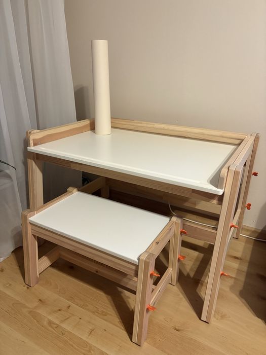 Biurko dla dziecka Ikea + ławka