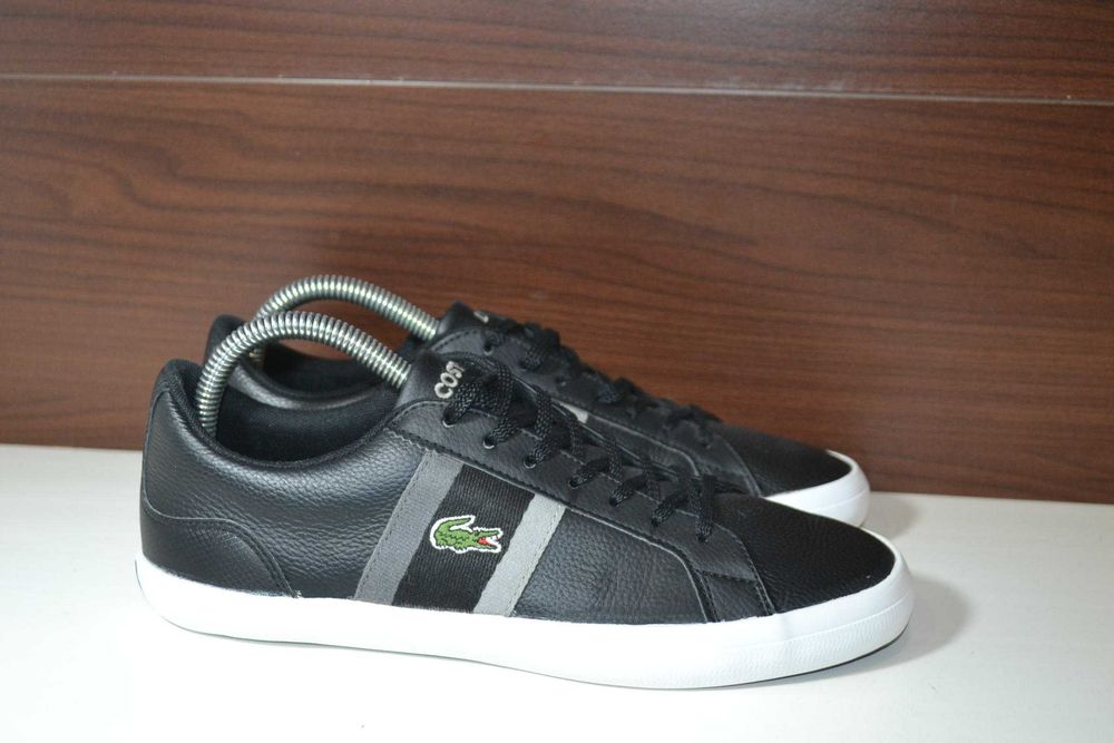 Lacoste 40р кеды кроссовки кожаные оригинал