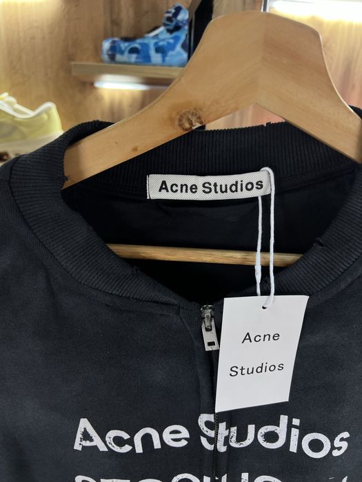 Кофта На Замку ACNE STUDIOS “Stockholm 1996” Black Faded