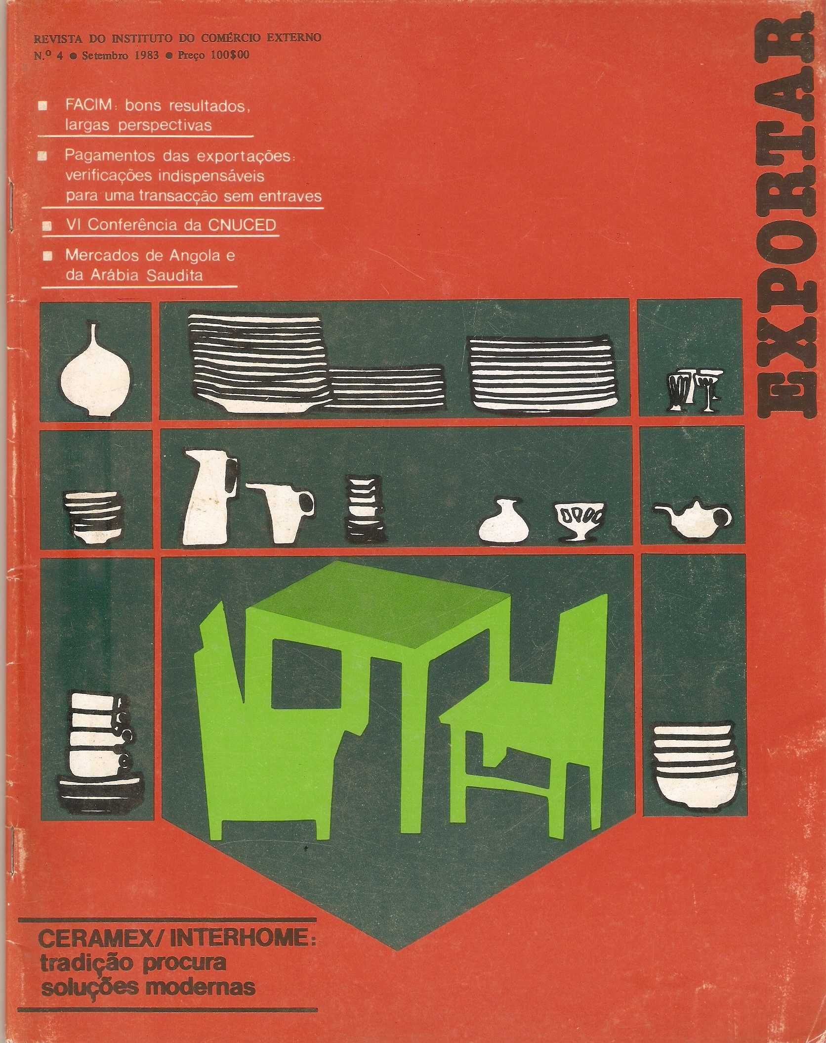 coleção revistas Exportar seis primeiras 0, 1, 2, 3, 4 e 5 de 1983