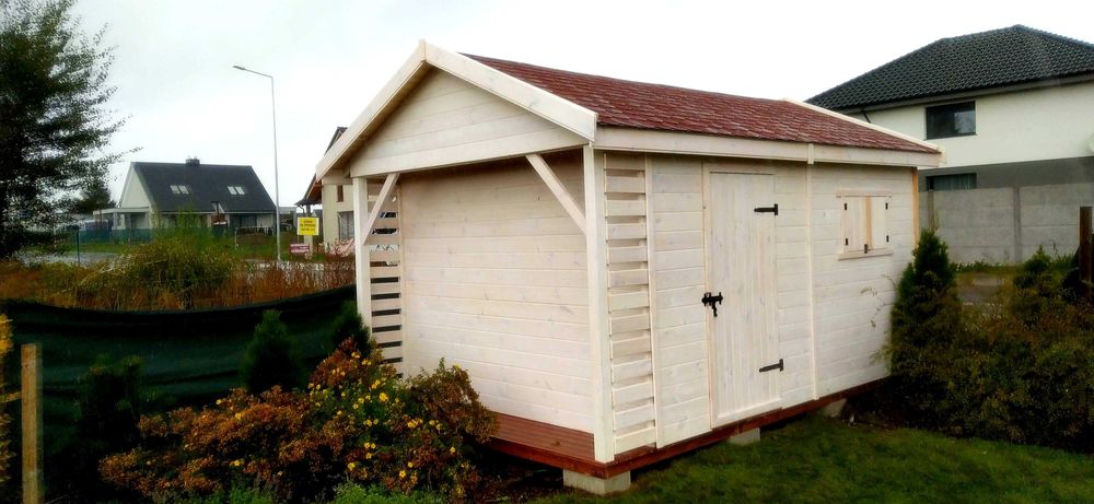 domek narzędziowy, ogrodowy, drewniany, gospodarczy, drewutnia, altana