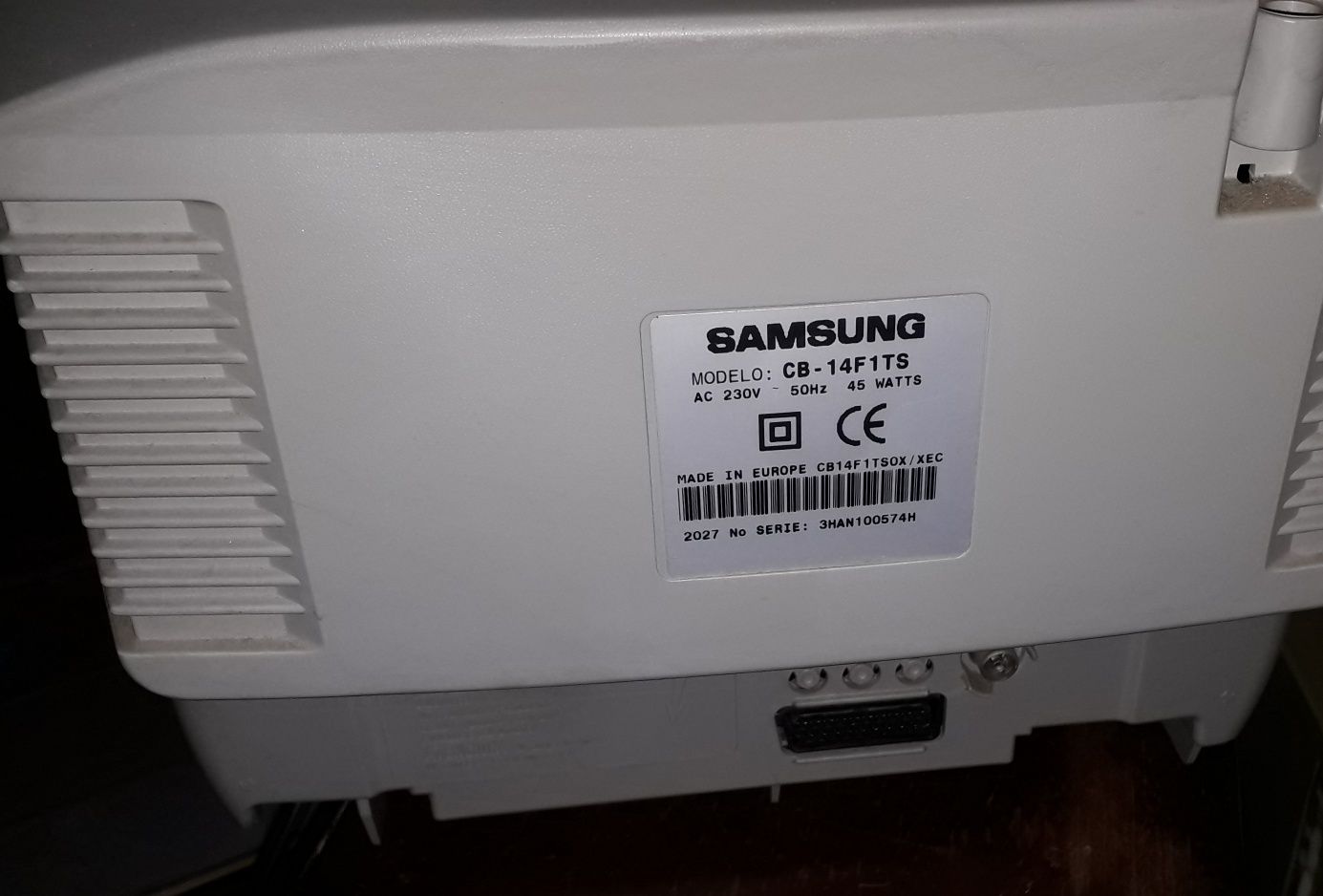 Televisão analógica samsung 14 polegadas