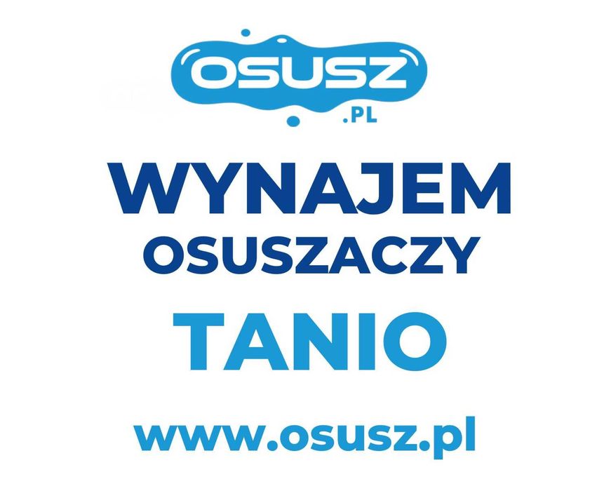 WYNAJEM osuszaczy budowlanych TROTEC, pochłaniaczy wilgoci, osuszanie