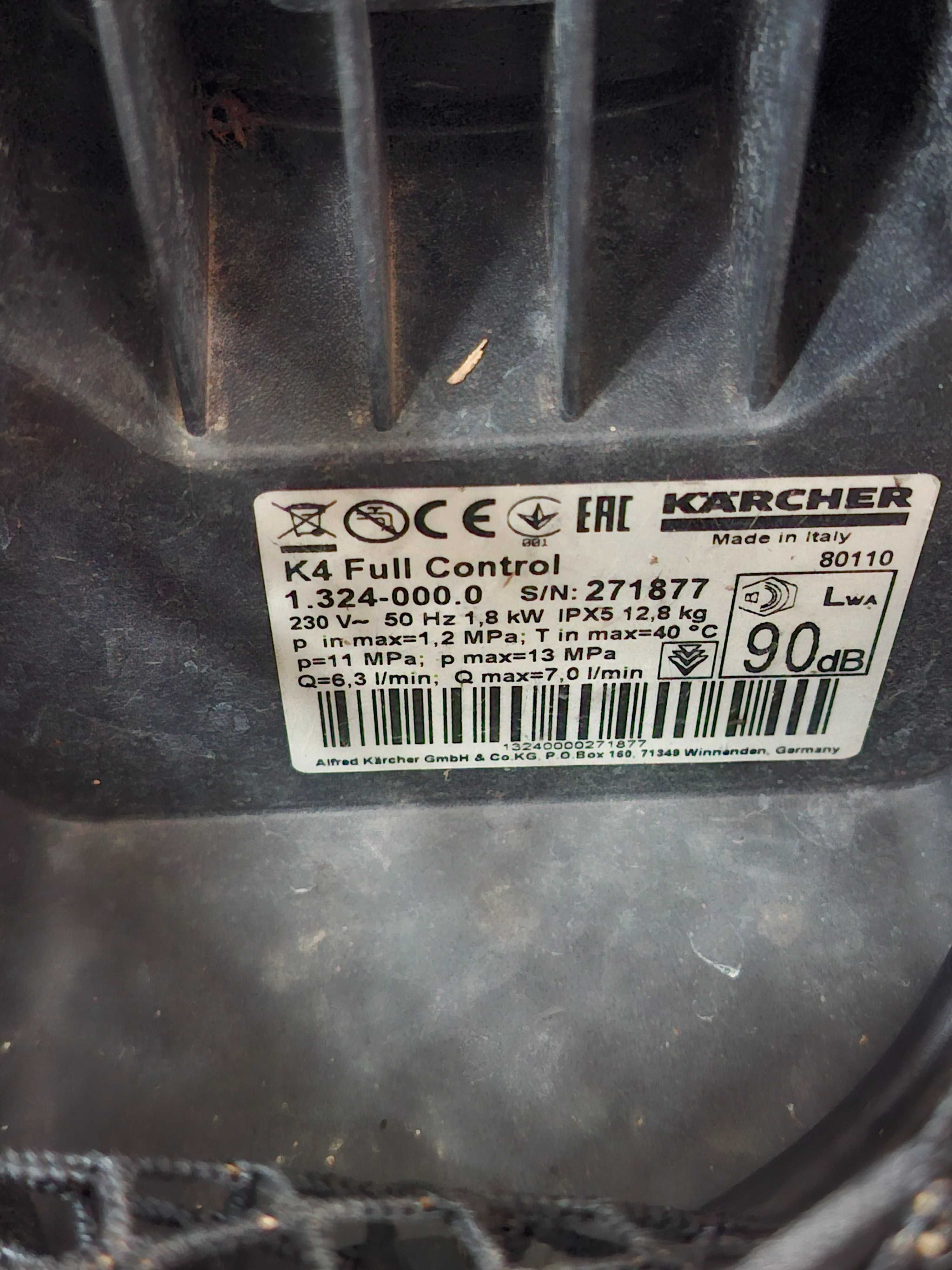 Myjka ciśnieniowa Karcher K4 Full Control