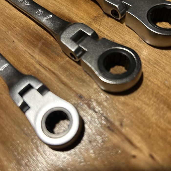 Набір ключів Parkside комбінованих з тріскачкою 8 - 17 мм 5 шт+шарнір