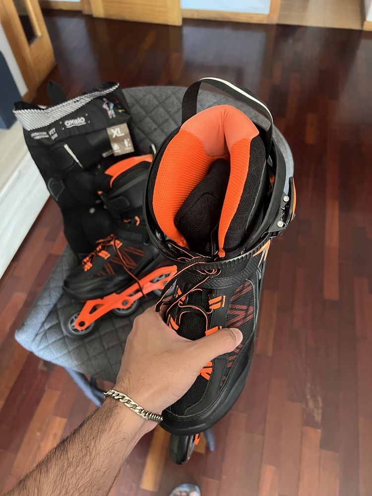 Patins Oxelo FIT 500 + Kit Proteção - Decathlon