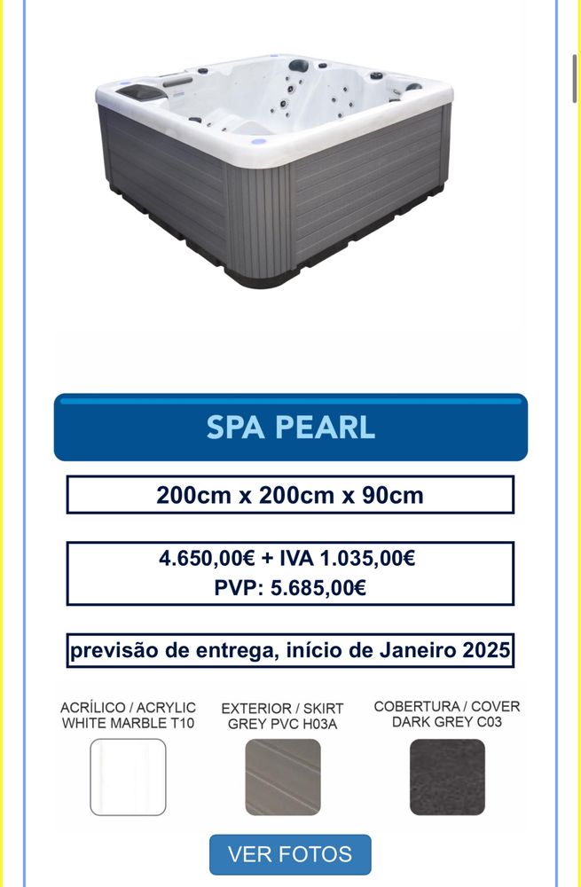 Jacuzzi apenas 5.685,00 ja c  iva Mergulho Salgado Lisboa Cascais