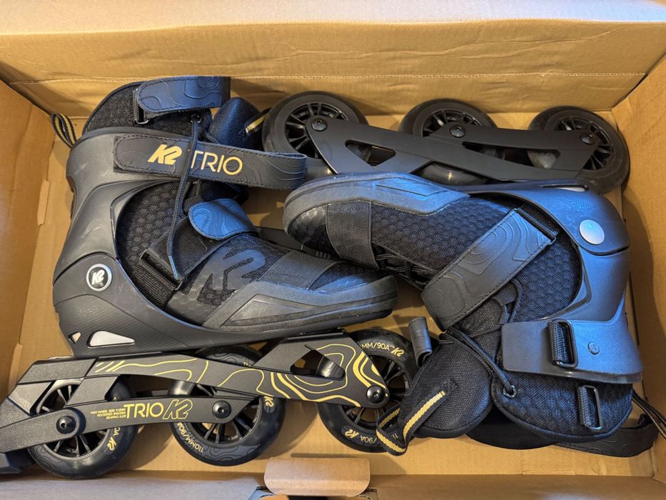 Rolki K2 Trio 110 - miejskie rolki trójkołowe Rozmiar 44