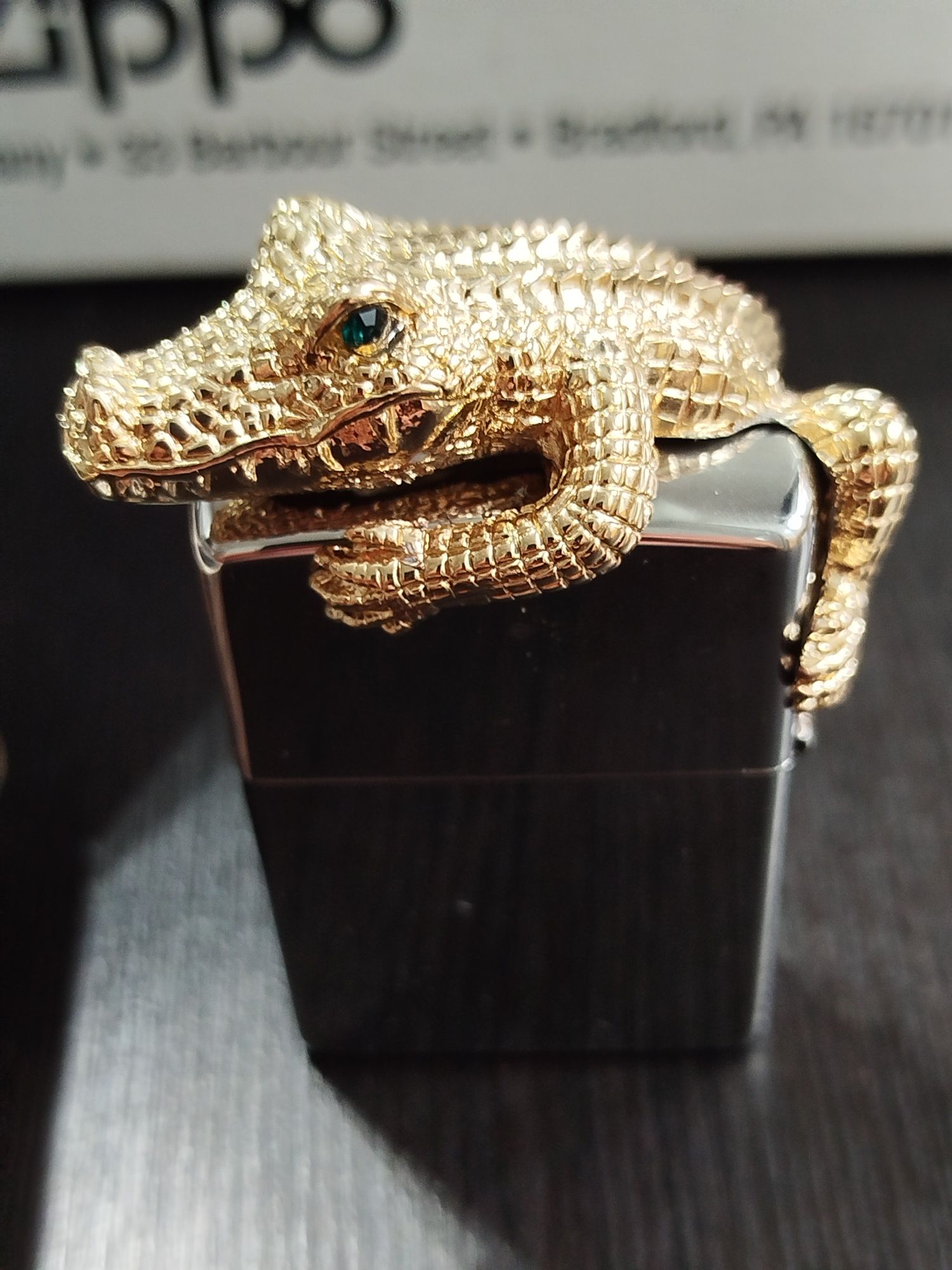 Zippo Krokodyl  ,, Black Ice "