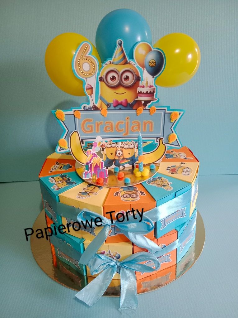 Tort Minionek Gracjan 6 lat