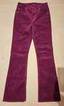 Sztruksy 26x31 Lee Breese Boot damskie fioletowe spodnie bootcut