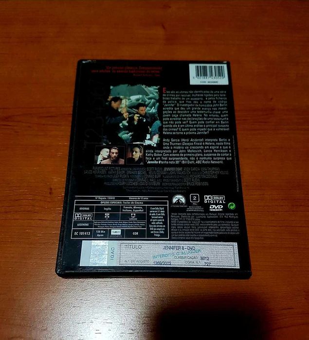 JENNIFER 8 - A Próxima Vítima (Andy Garcia/Uma Thurman/John Malkovich